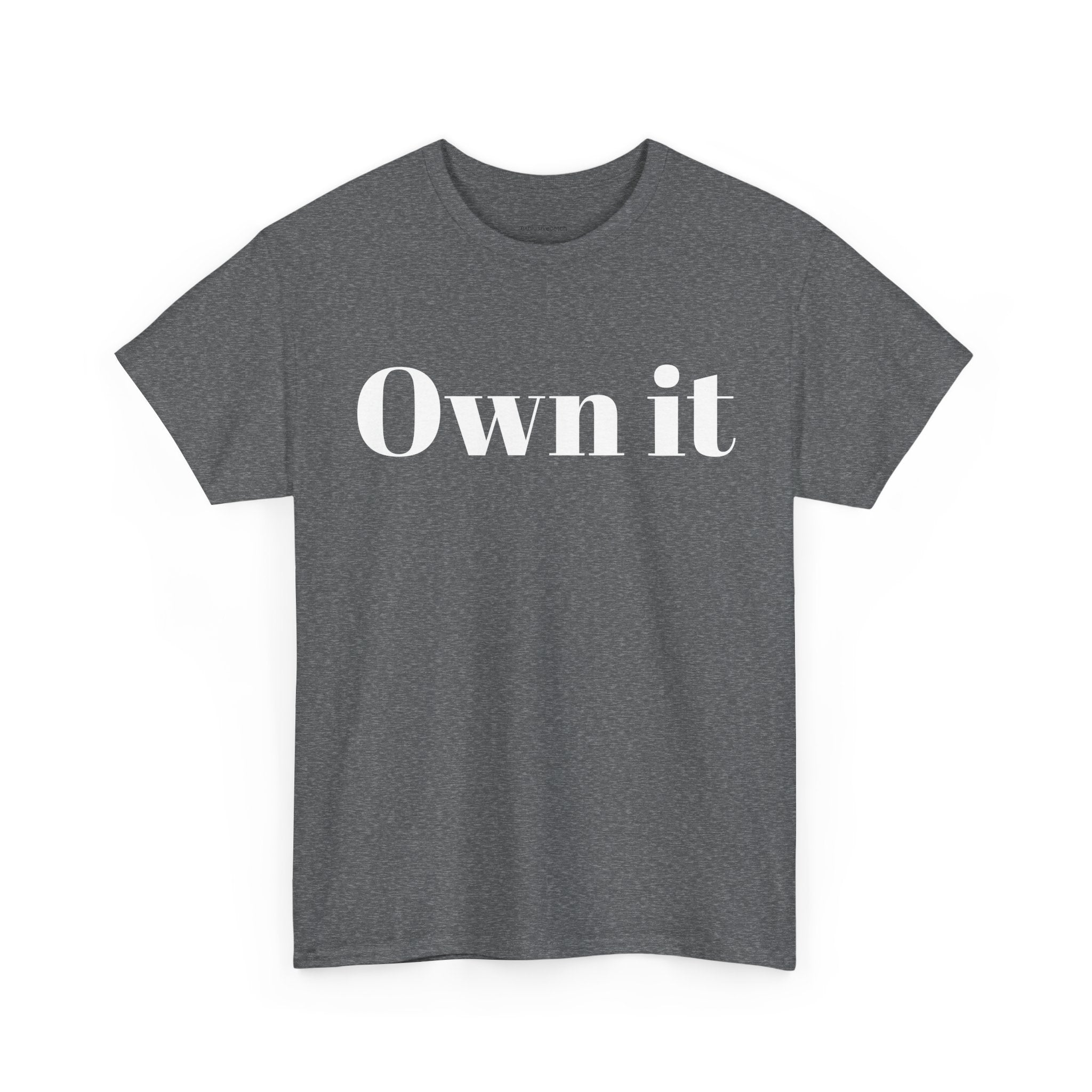 Own it Women Unisex Heavy Cotton Tee T shirt