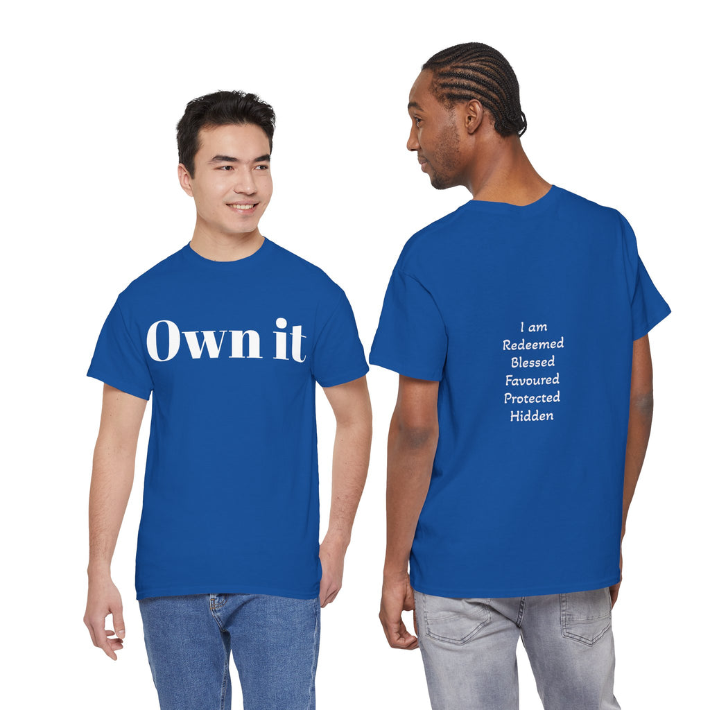 Own it Women Unisex Heavy Cotton Tee T shirt