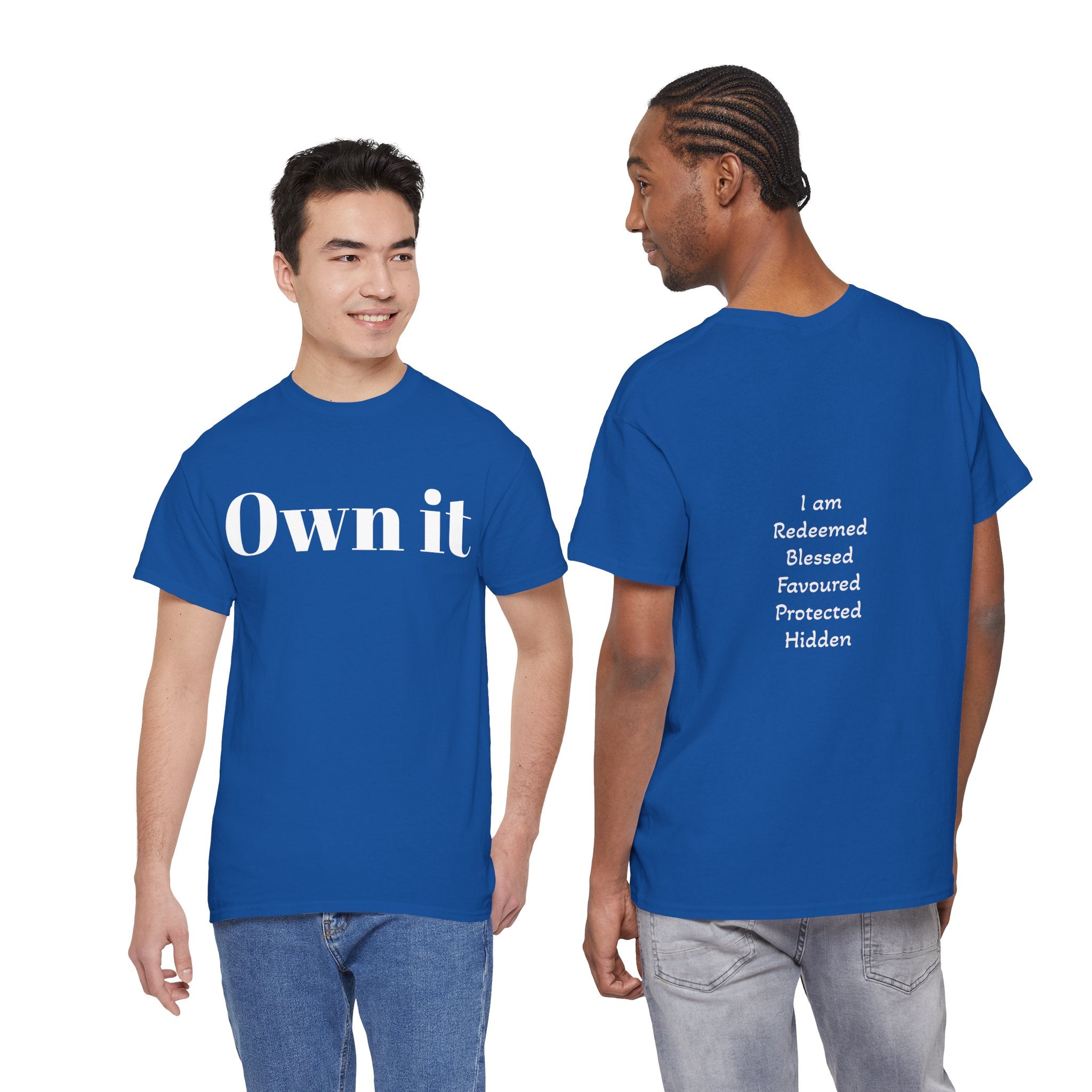 Own it Women Unisex Heavy Cotton Tee T shirt