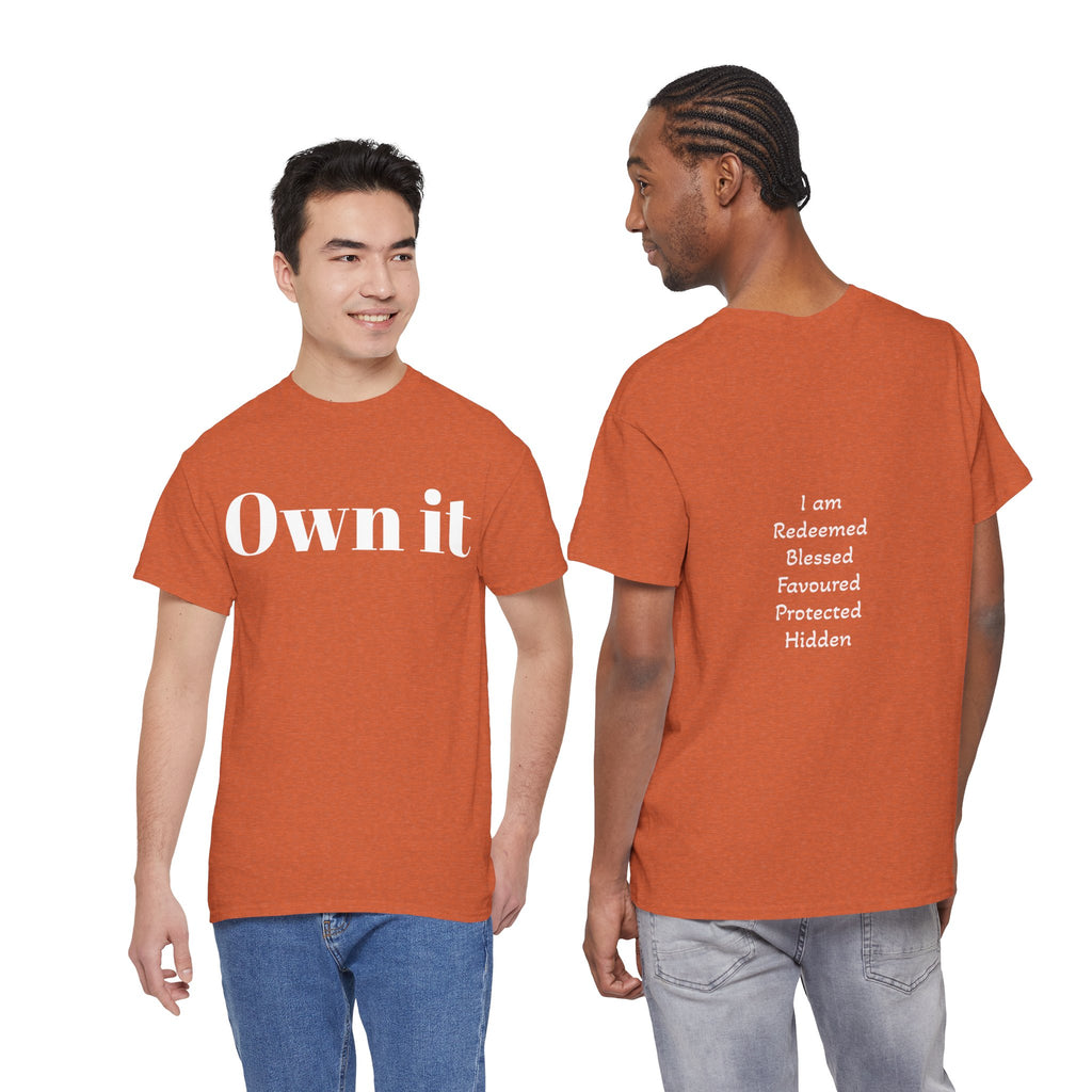 Own it Women Unisex Heavy Cotton Tee T shirt