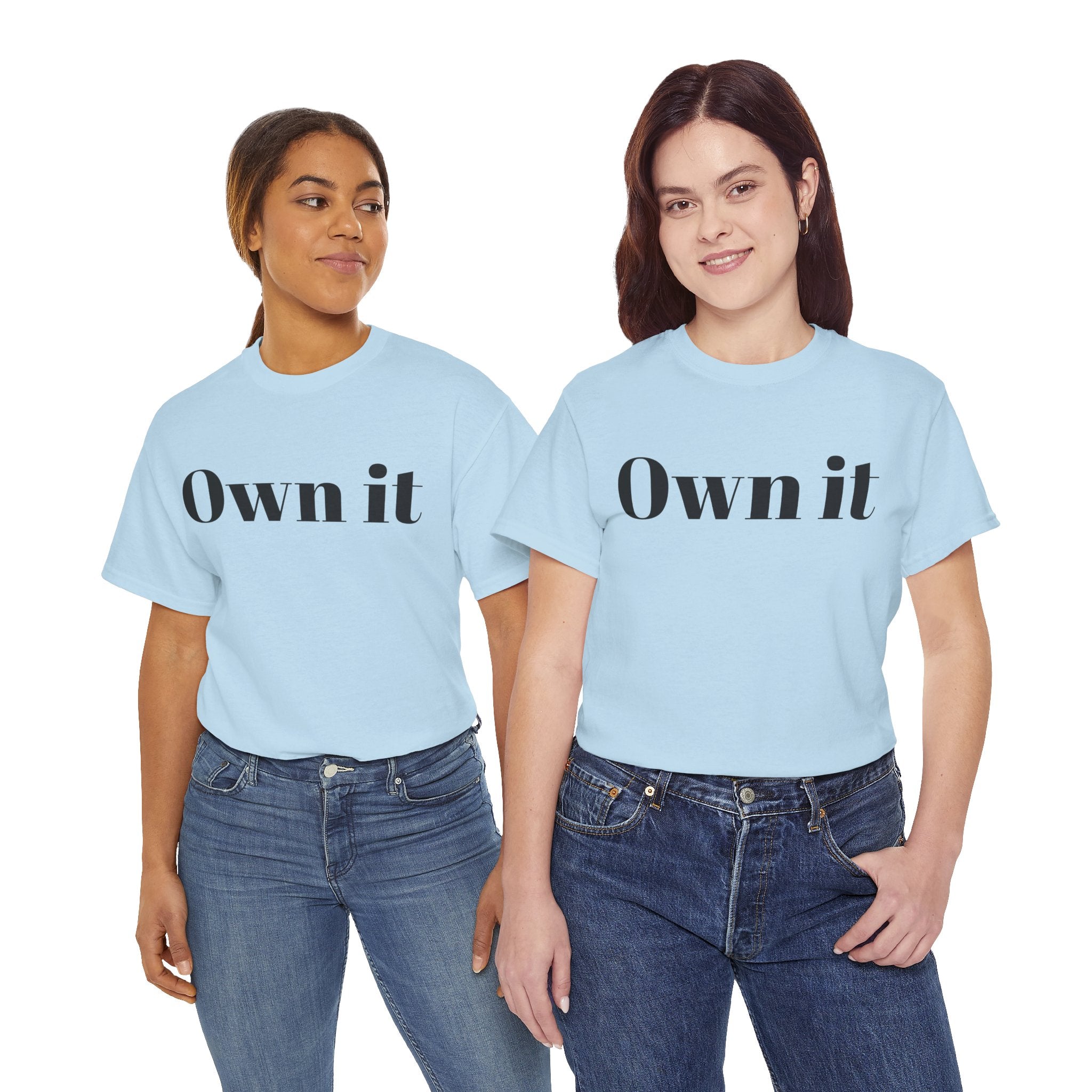 Own it 'Confident Woman' Unisex Heavy Cotton Tee T shirt