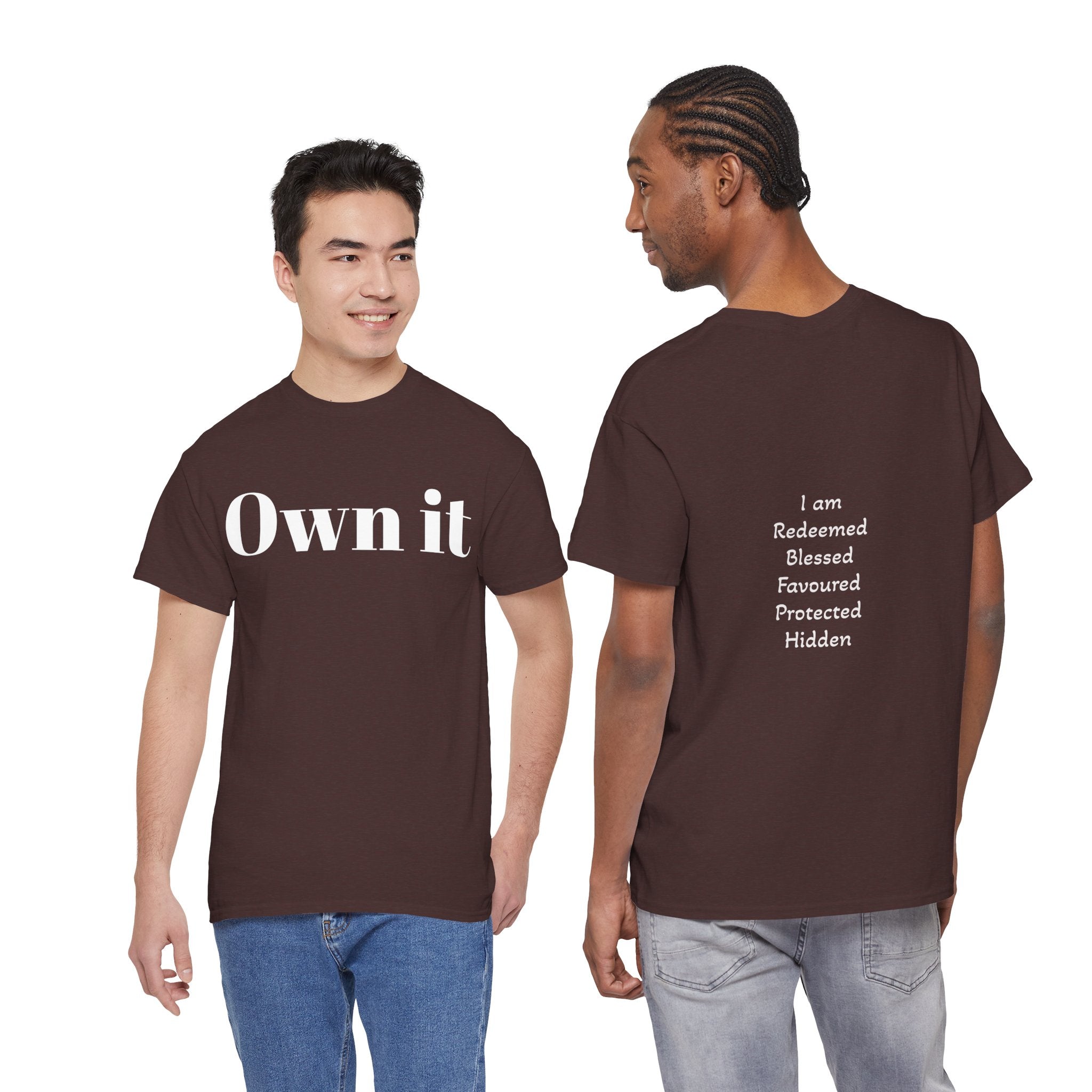 Own it Women Unisex Heavy Cotton Tee T shirt