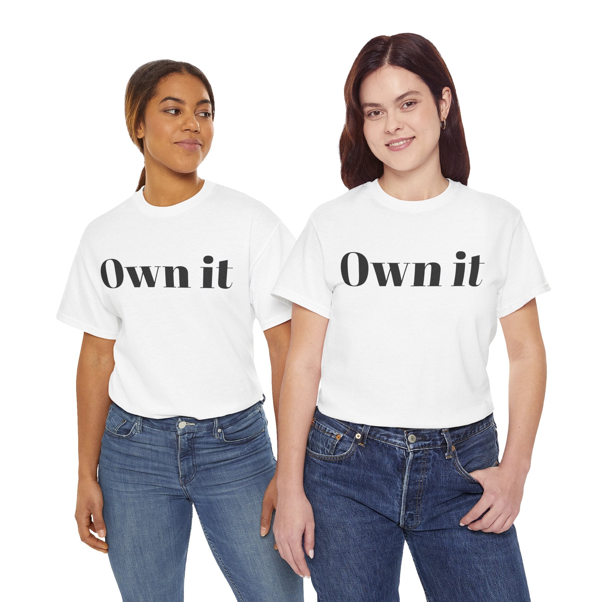 Own it 'Confident Woman' Unisex Heavy Cotton Tee T shirt