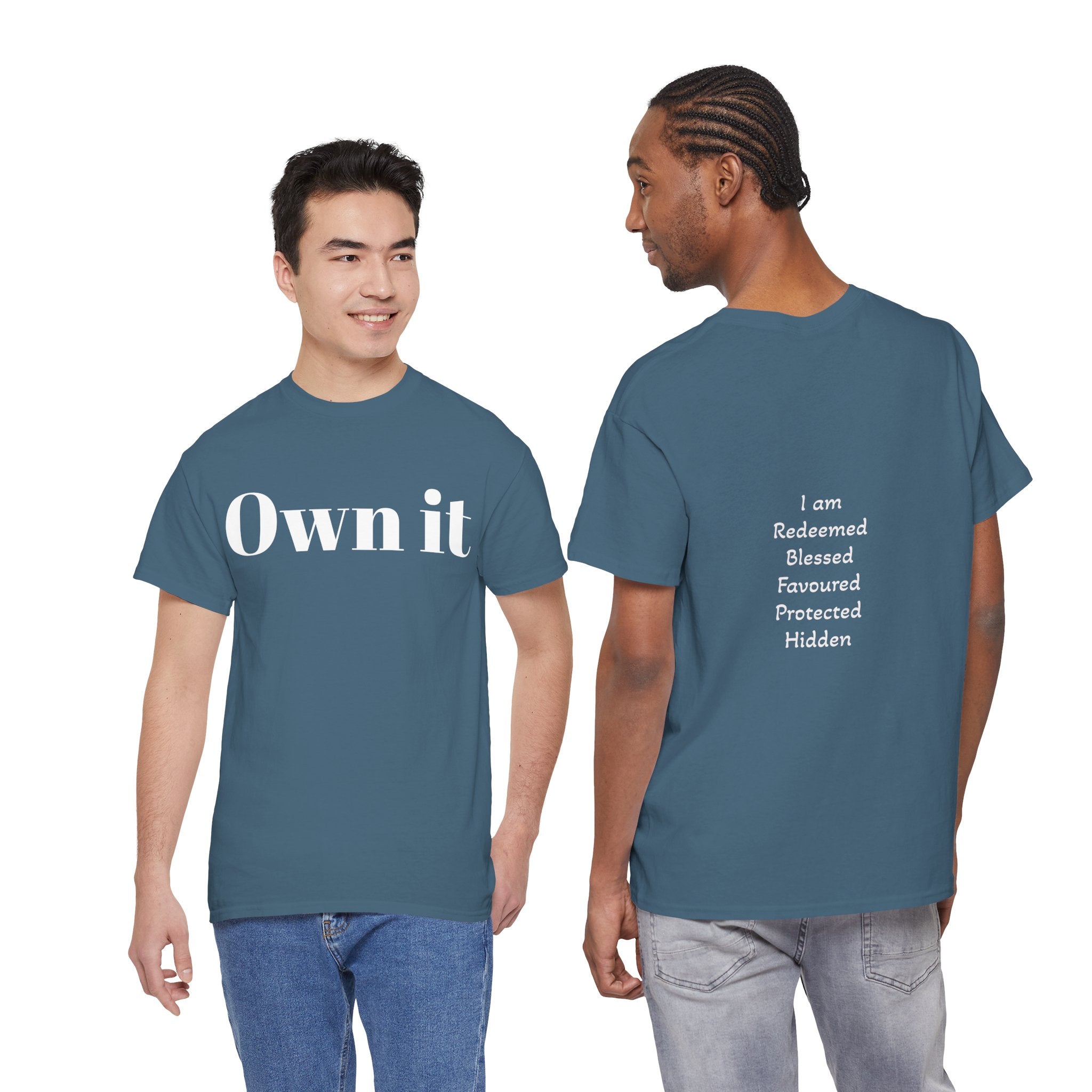 Own it Women Unisex Heavy Cotton Tee T shirt