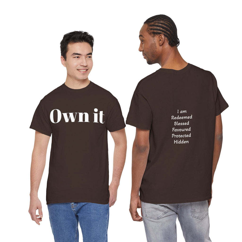 Own it Women Unisex Heavy Cotton Tee T shirt