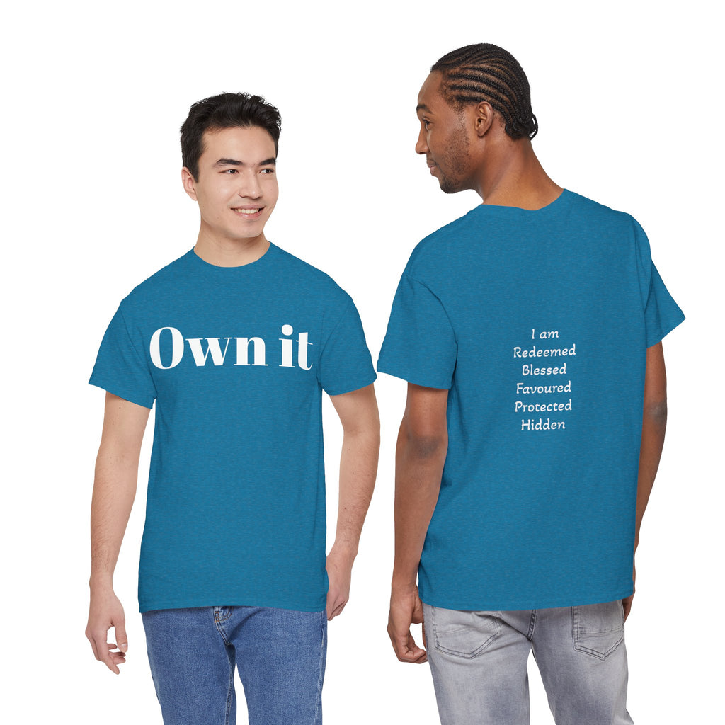 Own it Women Unisex Heavy Cotton Tee T shirt
