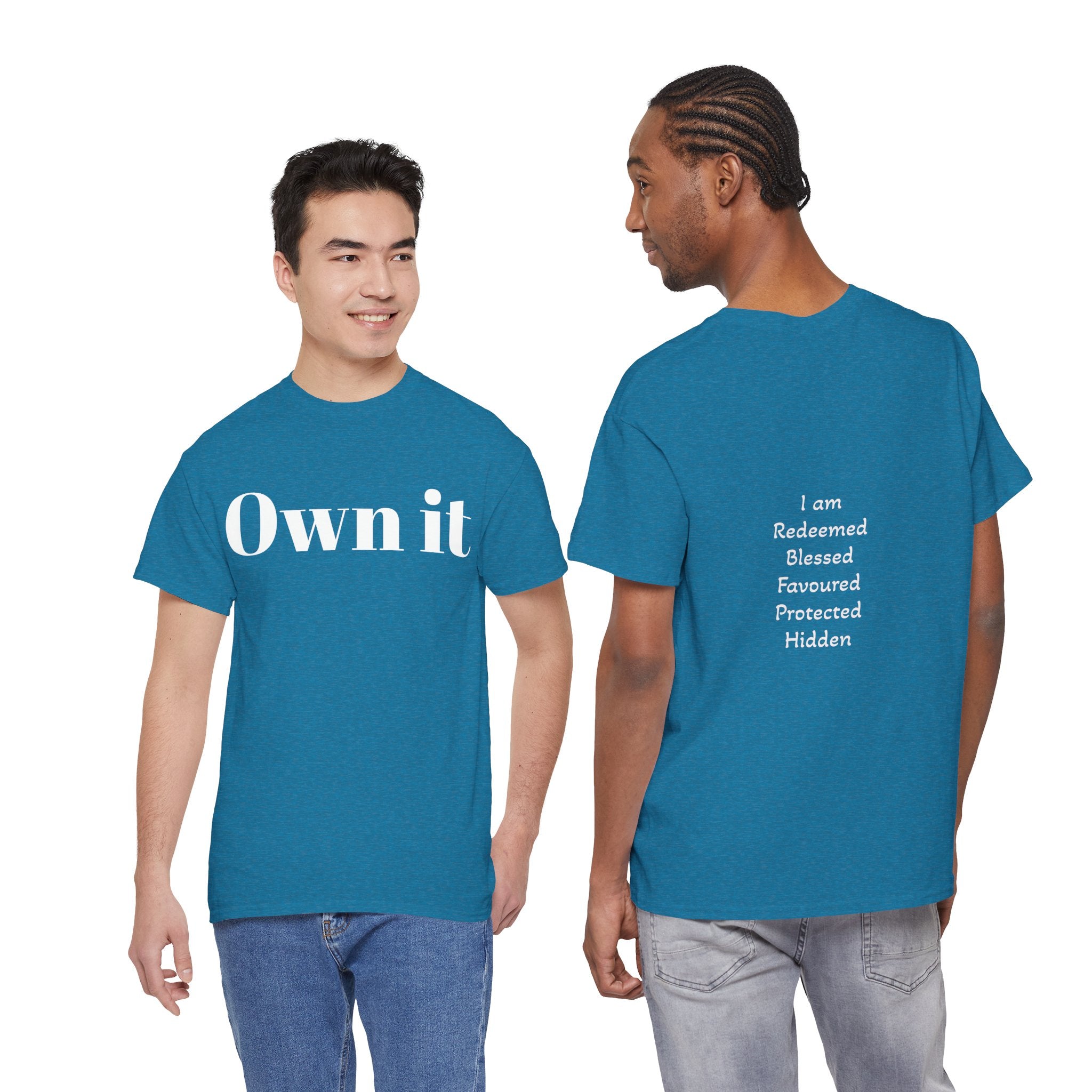 Own it Women Unisex Heavy Cotton Tee T shirt
