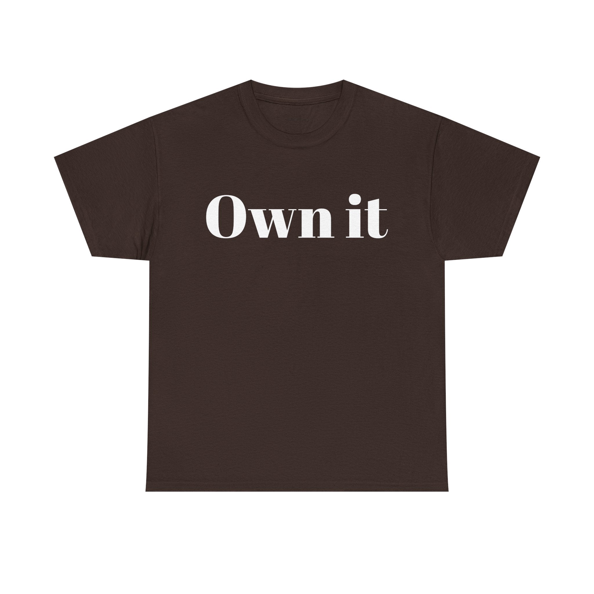 Own it Women Unisex Heavy Cotton Tee T shirt