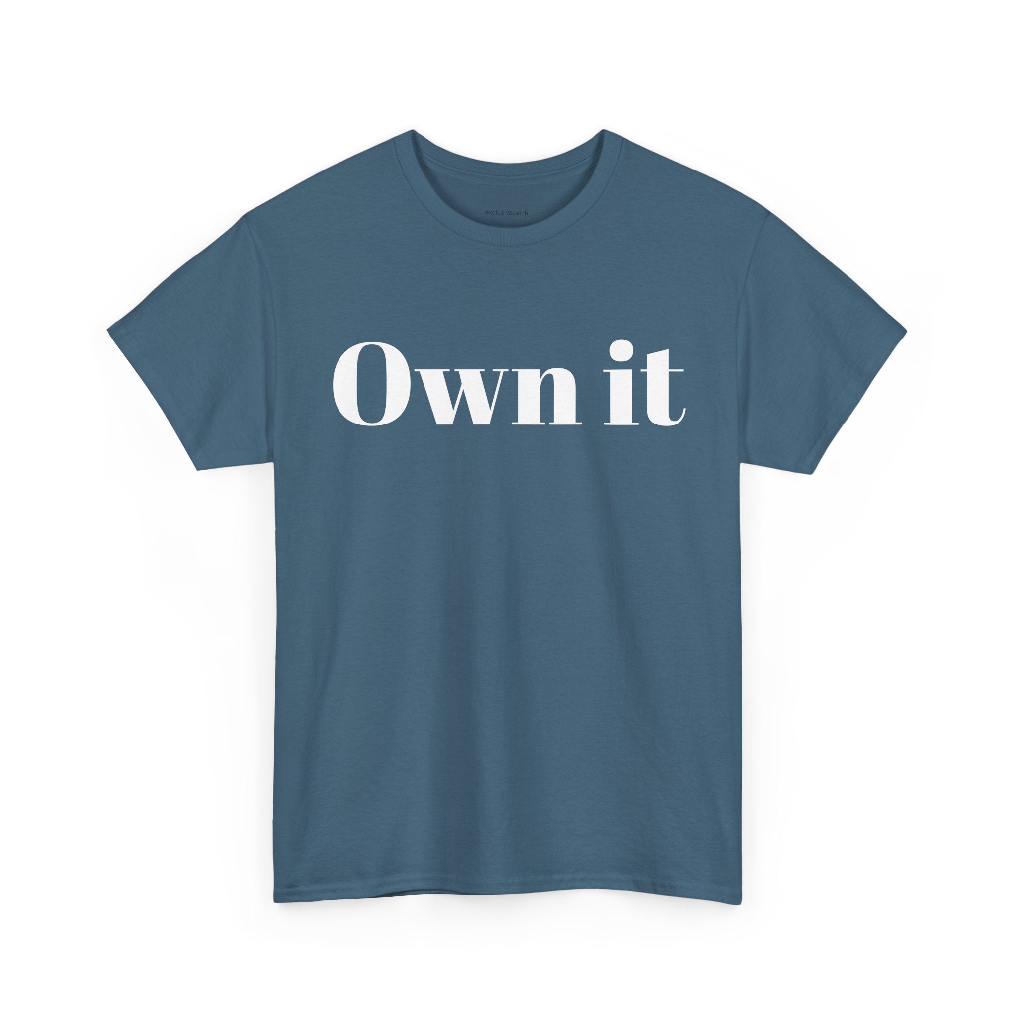Own it Women Unisex Heavy Cotton Tee T shirt