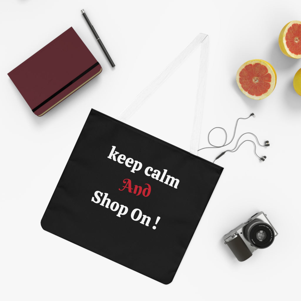 Keep Calm Shoulder Tote Bag (AOP)
