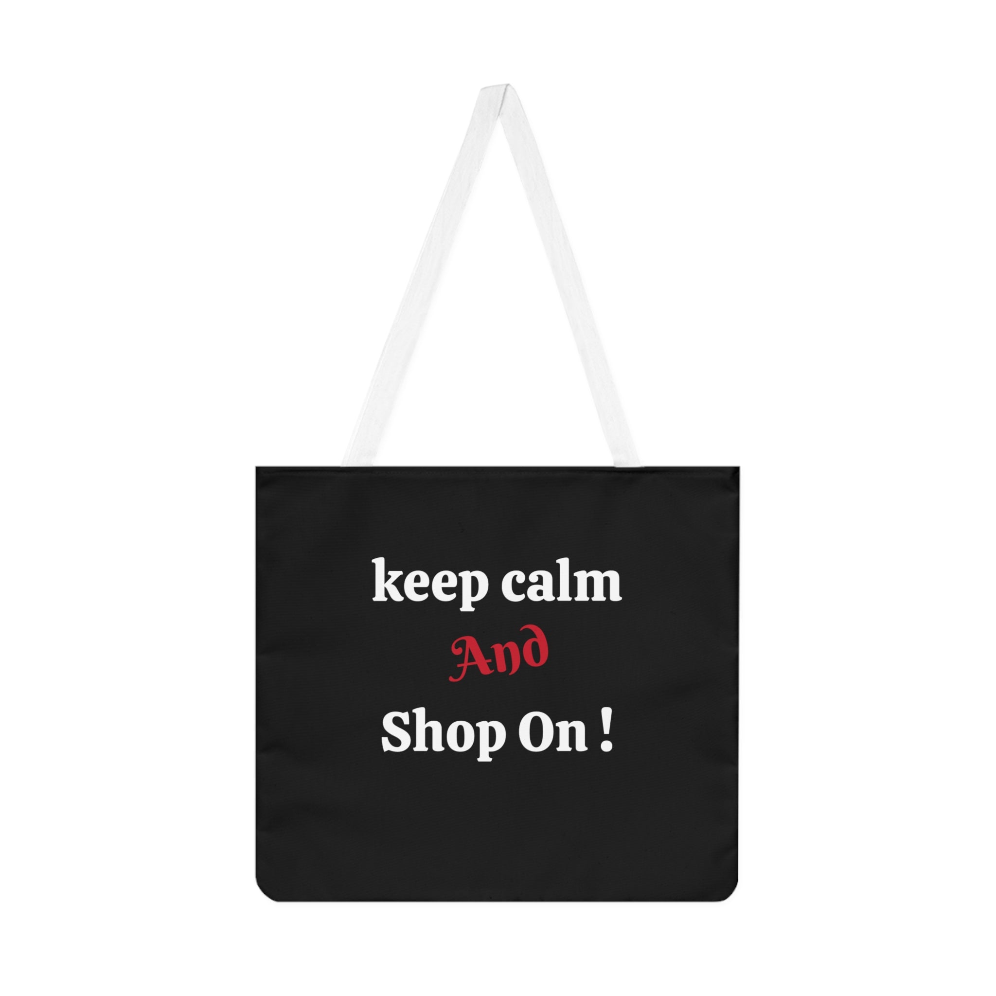 Keep Calm Shoulder Tote Bag (AOP)