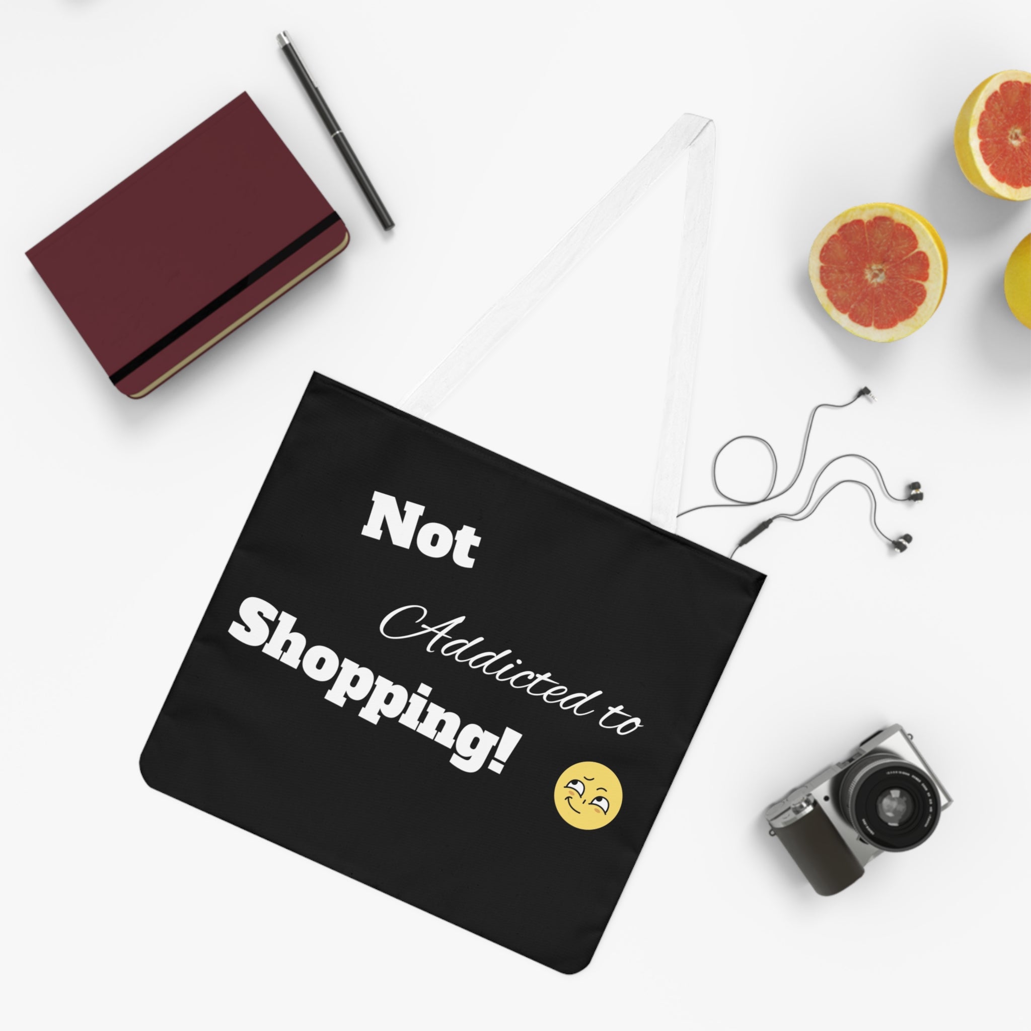 Not Addicted Shoulder Tote Bag (AOP)