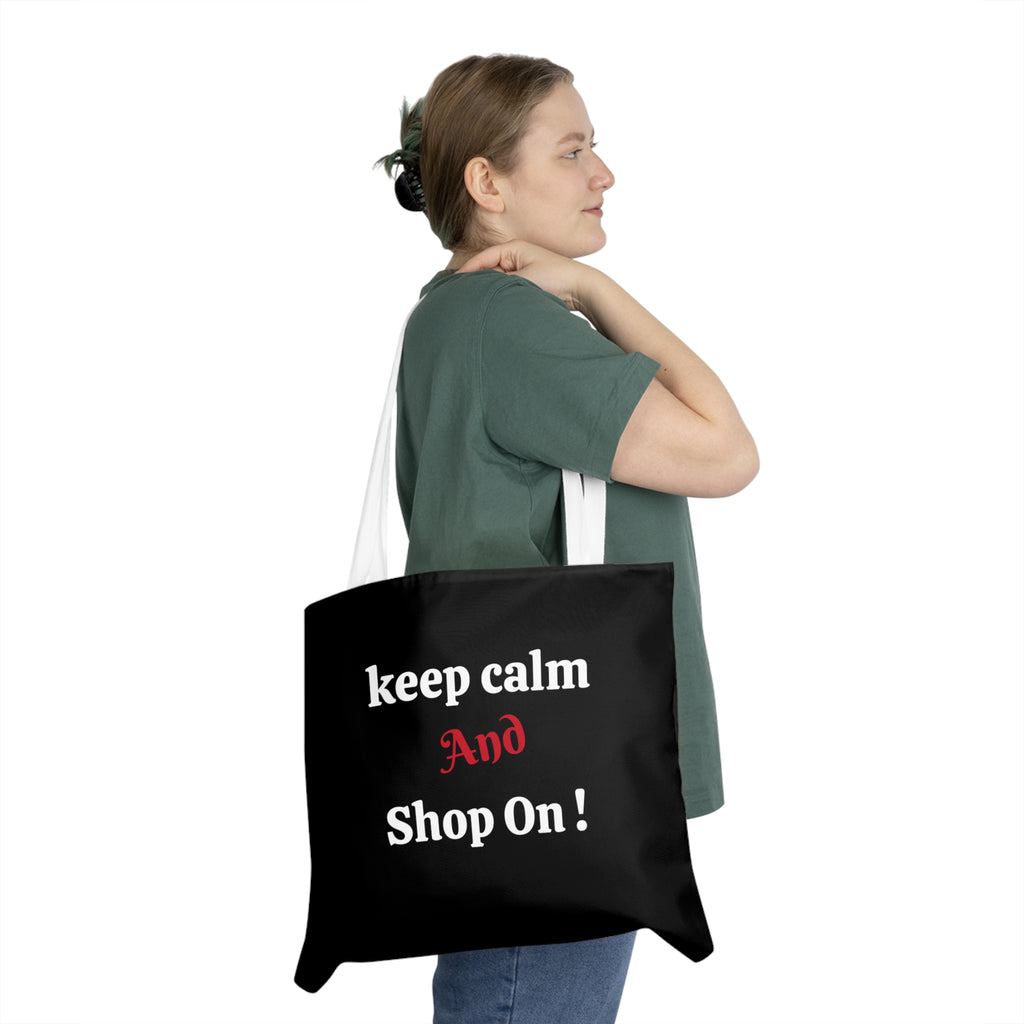 Keep Calm Shoulder Tote Bag (AOP)