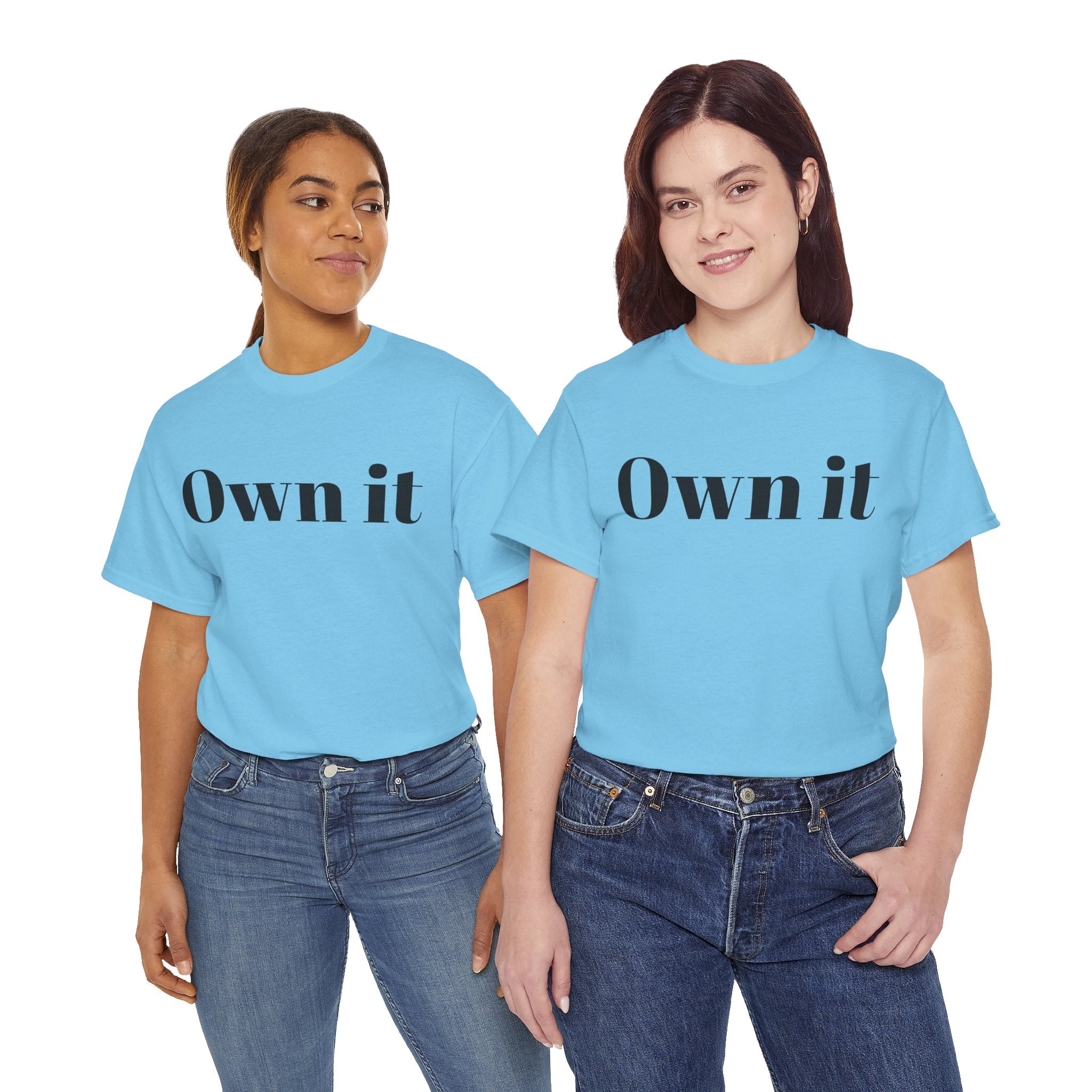 Own it 'Confident Woman' Unisex Heavy Cotton Tee T shirt