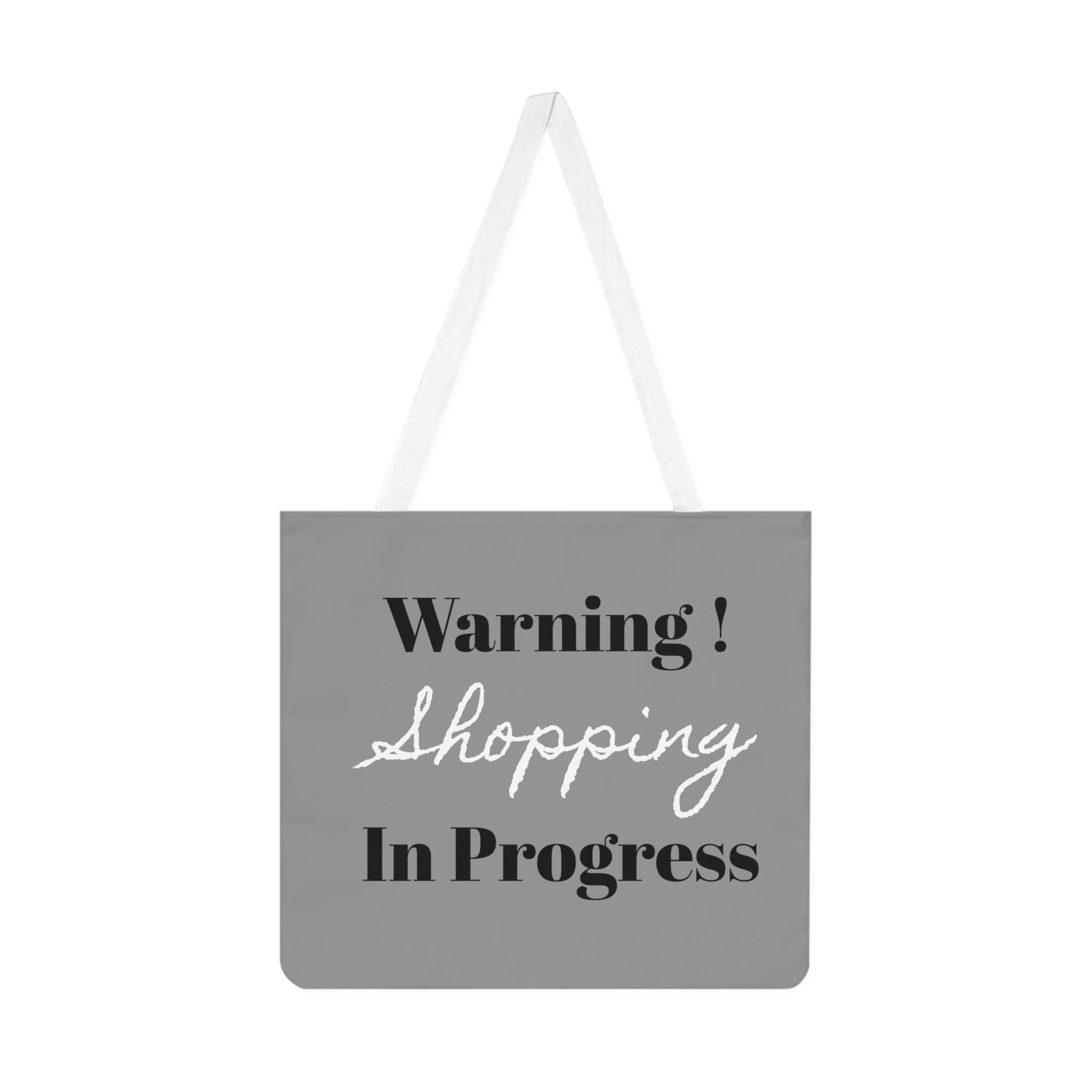 Shopping in Progress Shoulder Tote Bag (AOP)