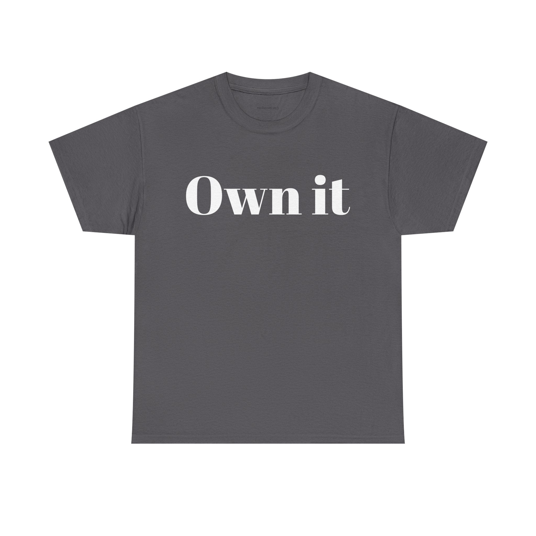 Own it Women Unisex Heavy Cotton Tee T shirt