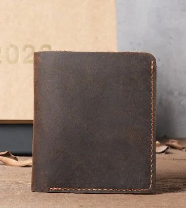 Vintage Handmade Leather Wallet for Men - Durable Design