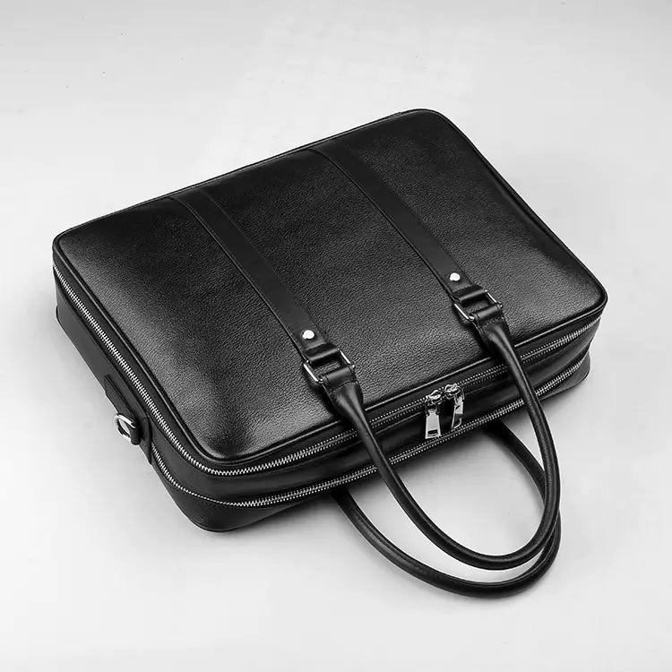 Men's Real-leather Business Handbag 14 Inch