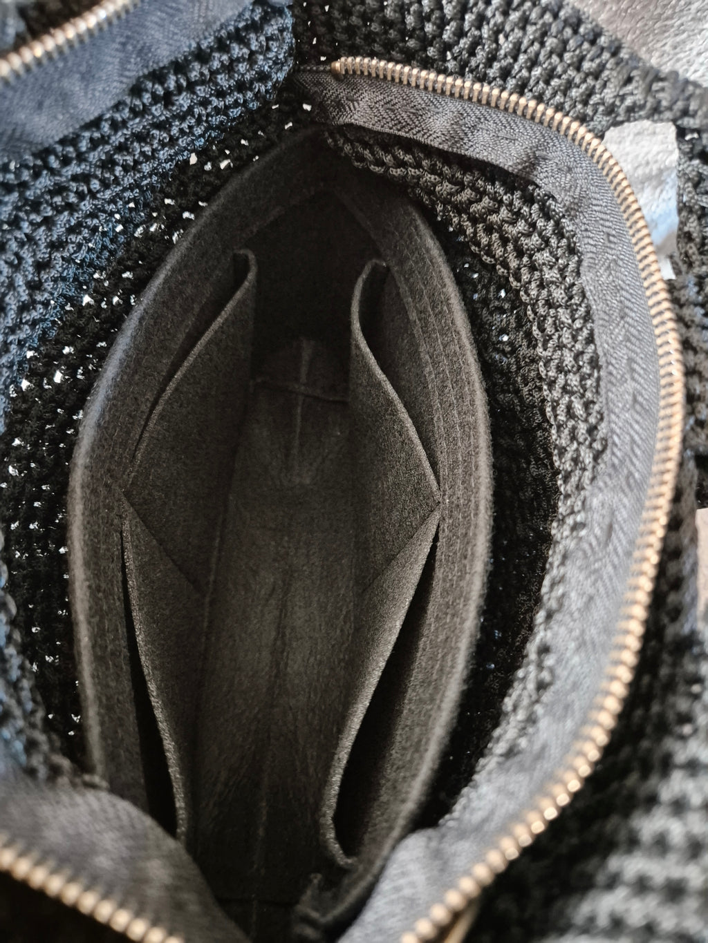 Medium-Sized Hand-Knitted Crochet Clutch Bag