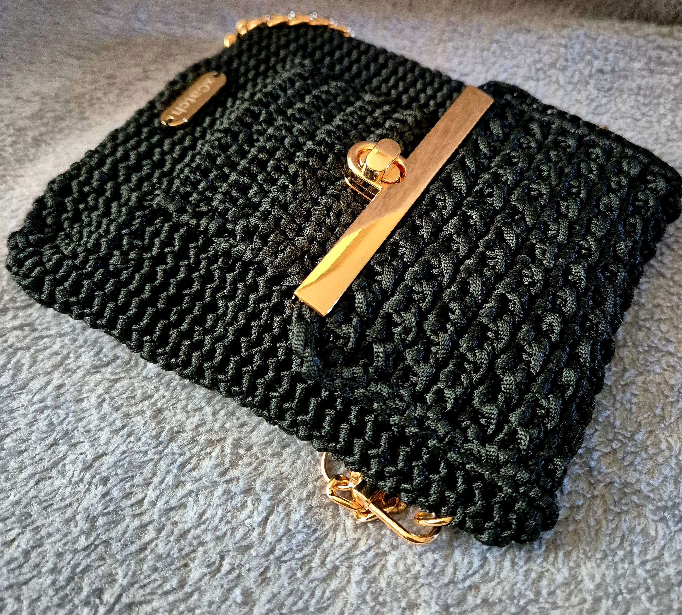 Small-Sized Hand-Knitted Crochet cross body bag handbag