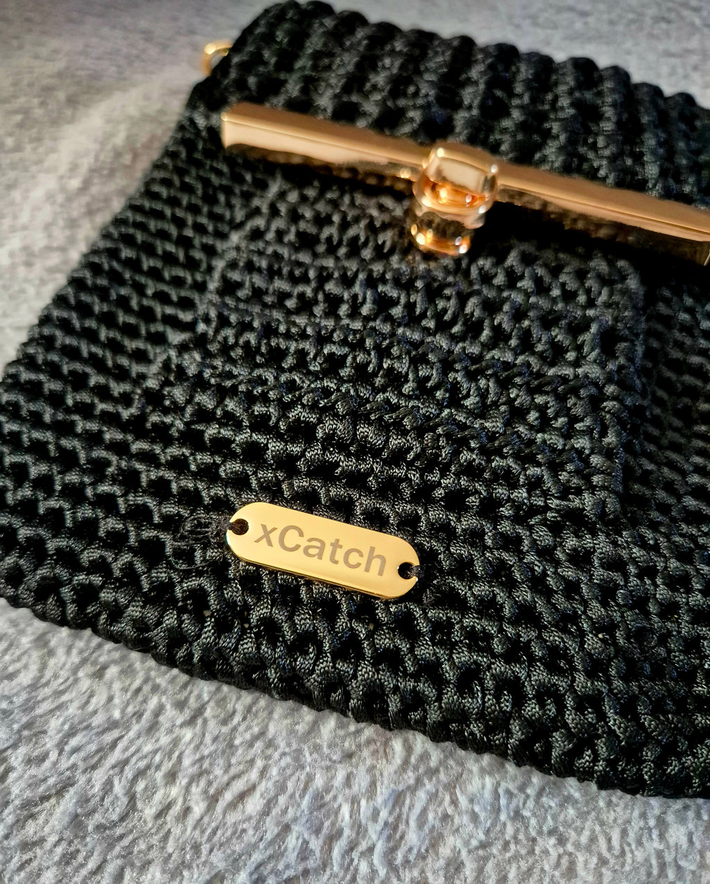 Small-Sized Hand-Knitted Crochet cross body bag handbag