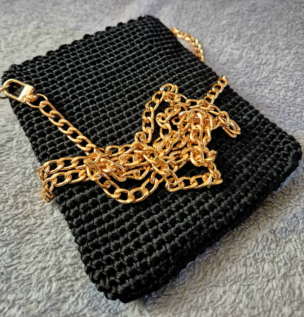 Small-Sized Hand-Knitted Crochet cross body bag handbag
