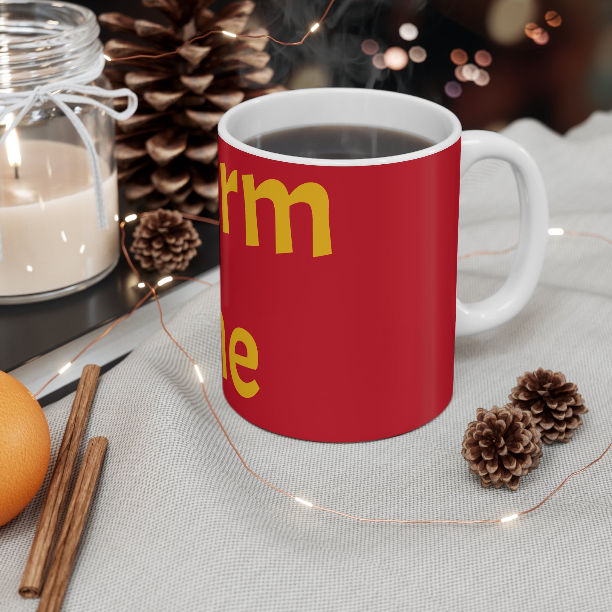 Red Warm me Mug 11oz