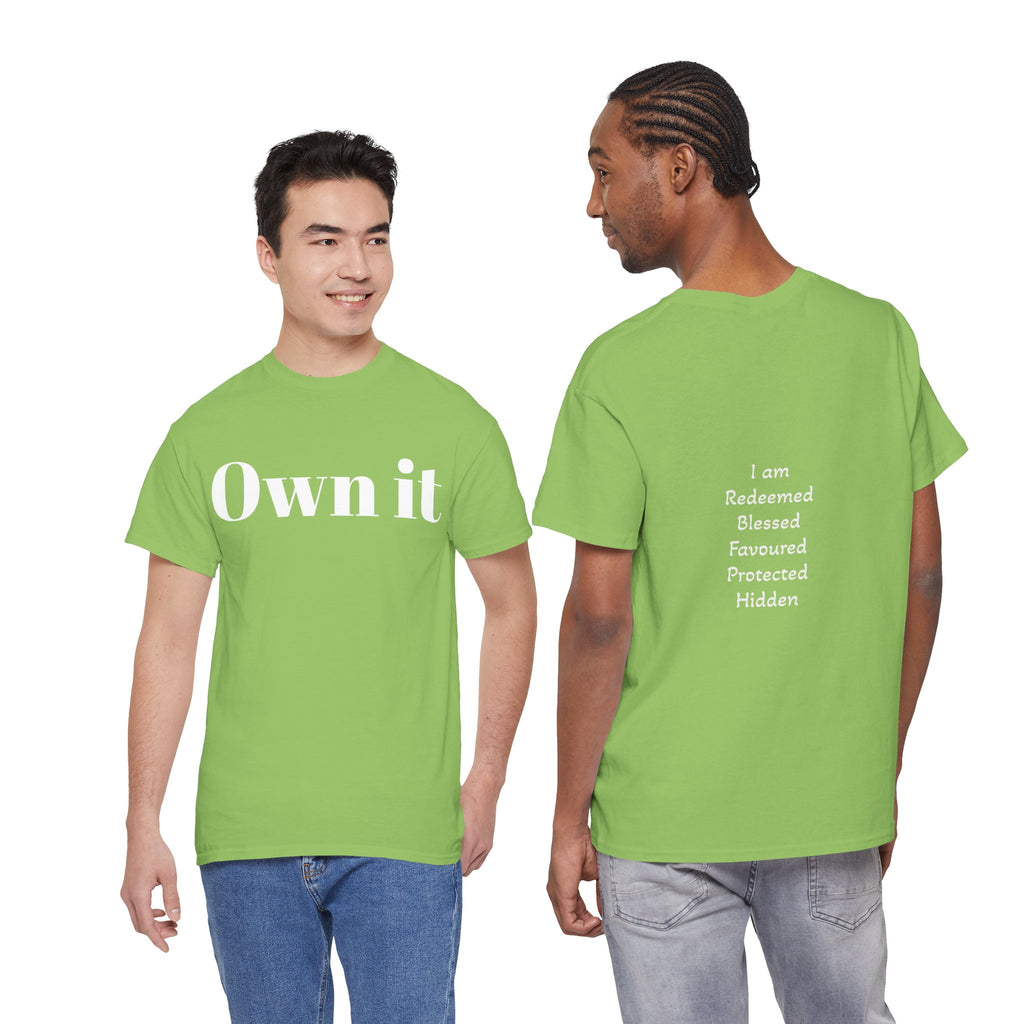 Own it Women Unisex Heavy Cotton Tee T shirt