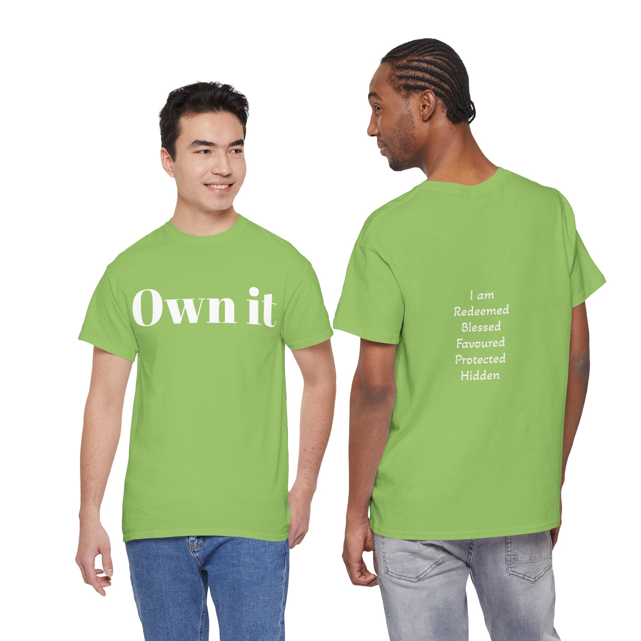 Own it Women Unisex Heavy Cotton Tee T shirt