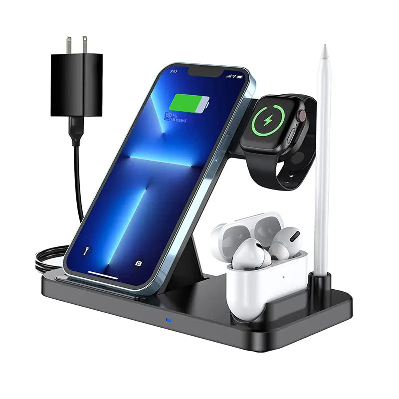 3-in-1 Wireless Charger & Stand for Phones and Watches