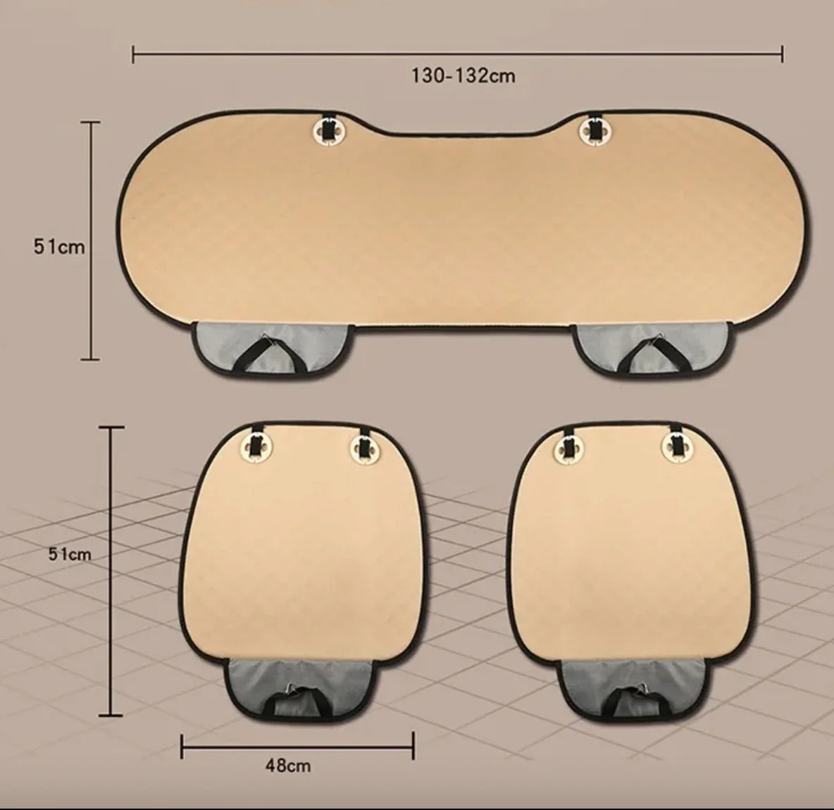 Universal Linen Car Seat Cushion