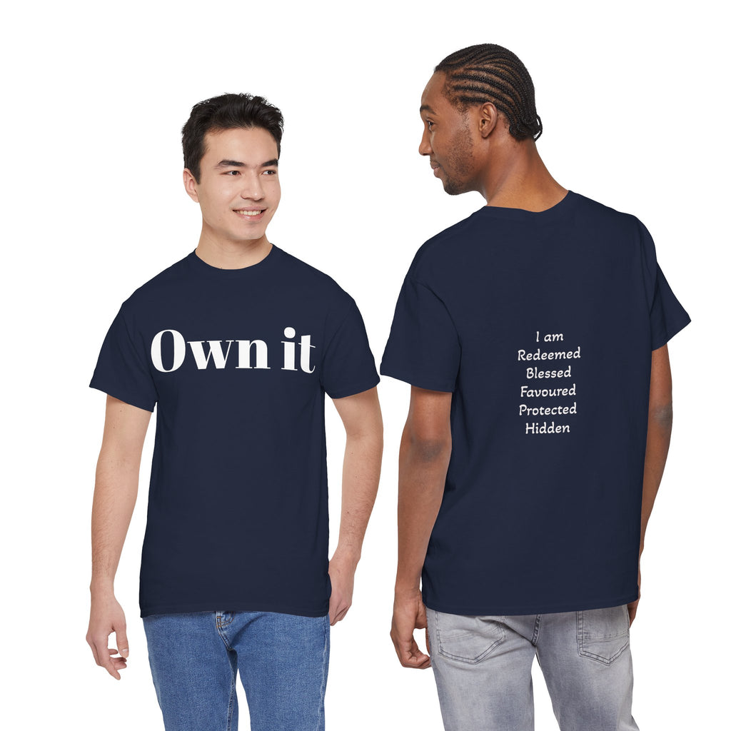 Own it Women Unisex Heavy Cotton Tee T shirt