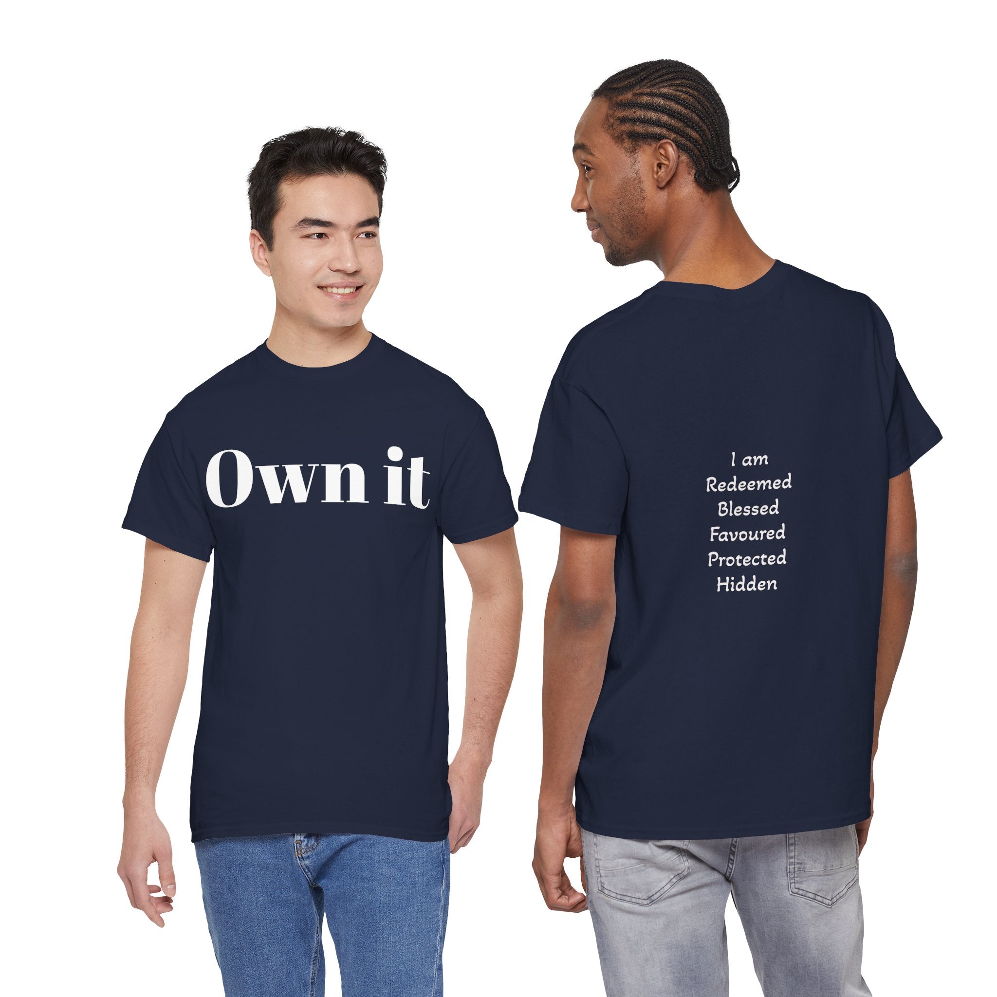 Own it Women Unisex Heavy Cotton Tee T shirt