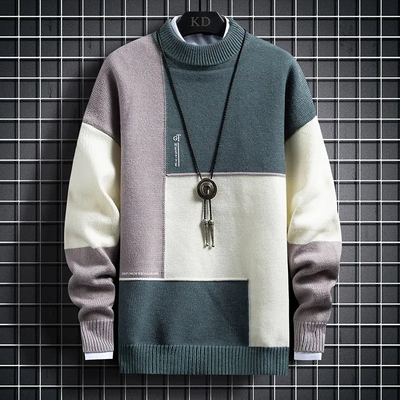 Men's Fashion Loose Knit Sweater