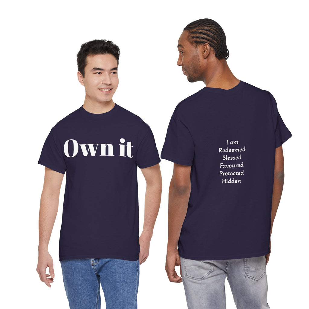 Own it Women Unisex Heavy Cotton Tee T shirt
