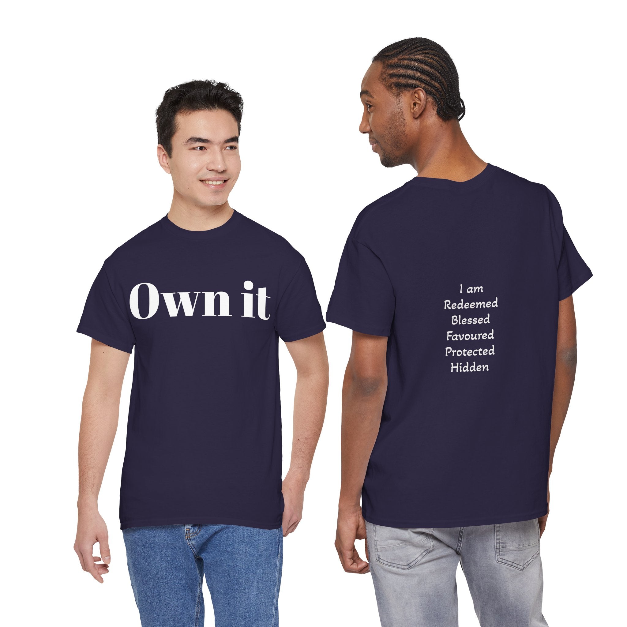 Own it Women Unisex Heavy Cotton Tee T shirt