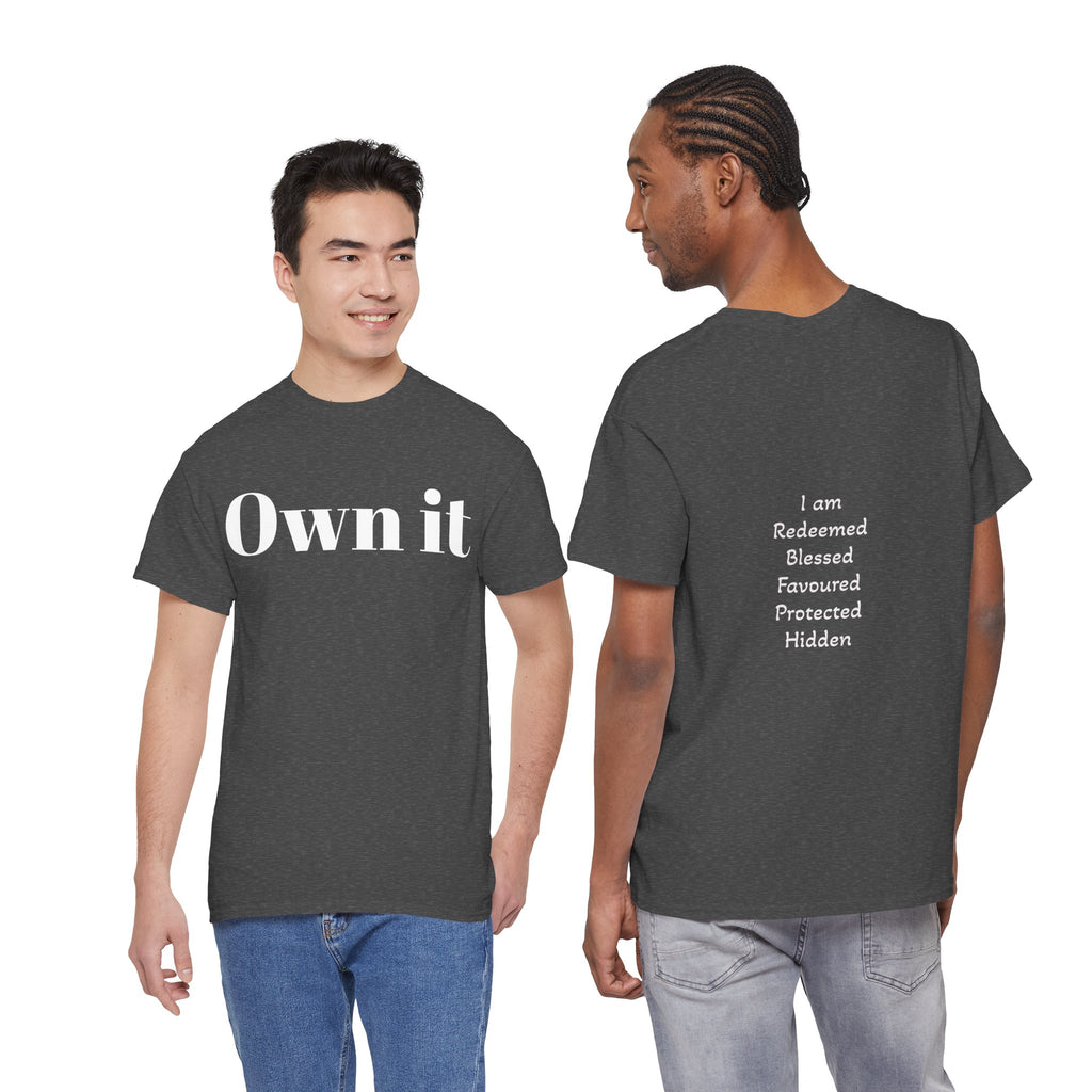 Own it Women Unisex Heavy Cotton Tee T shirt