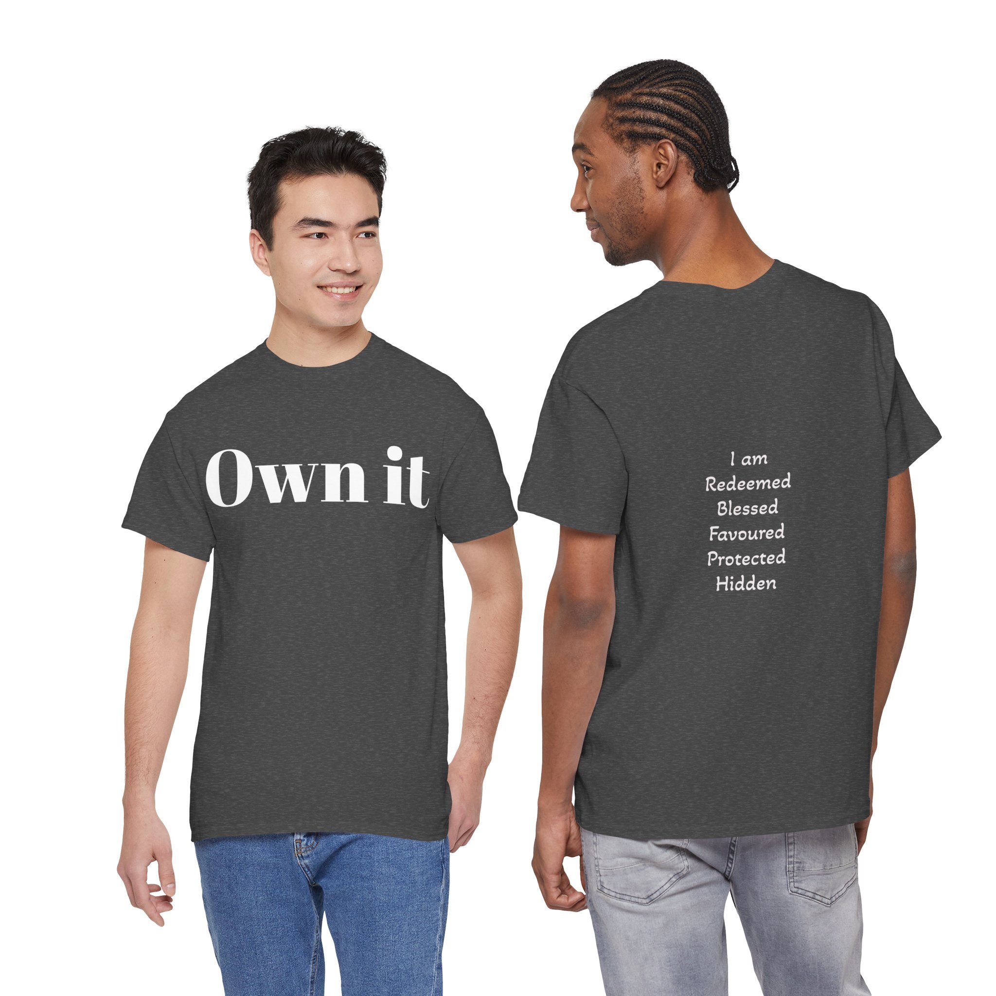 Own it Women Unisex Heavy Cotton Tee T shirt