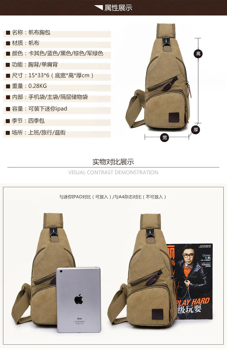 Chest Bag, Crossbody Bag, Cycling Bag