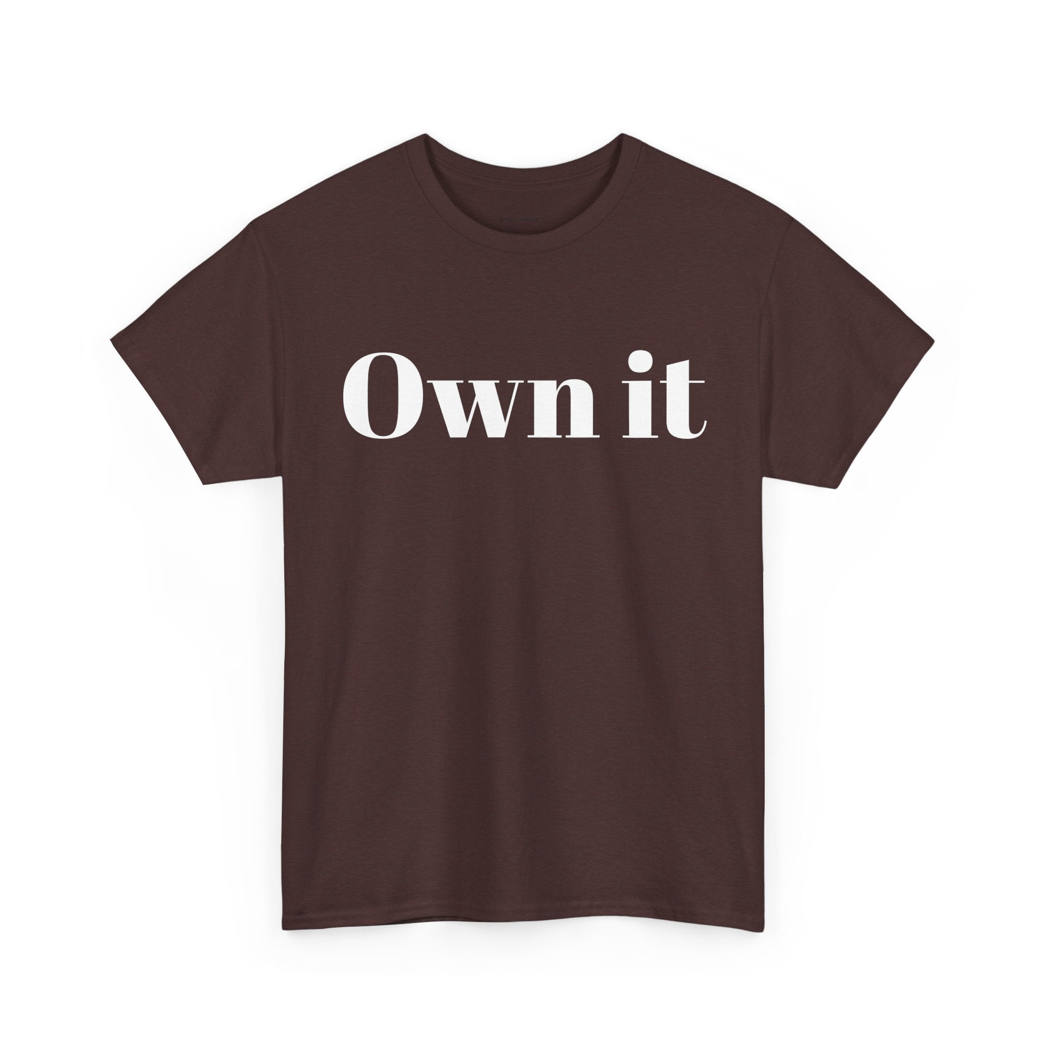 Own it Women Unisex Heavy Cotton Tee T shirt