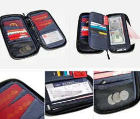RFID Travel Passport Holder Neck Wallet