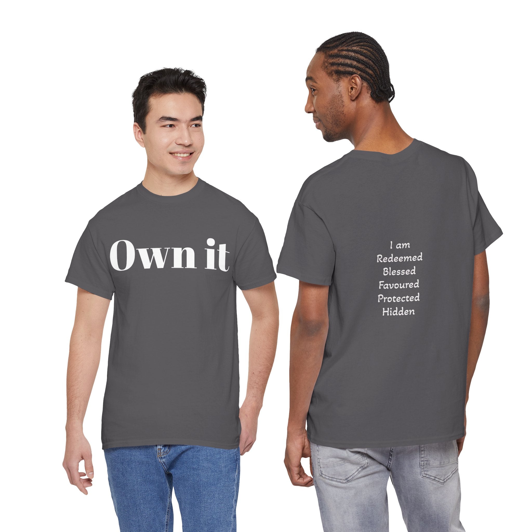 Own it Women Unisex Heavy Cotton Tee T shirt