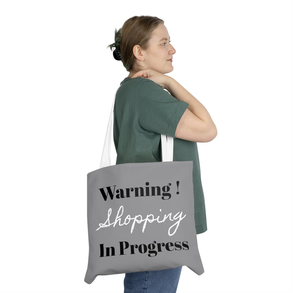 Shopping in Progress Shoulder Tote Bag (AOP)