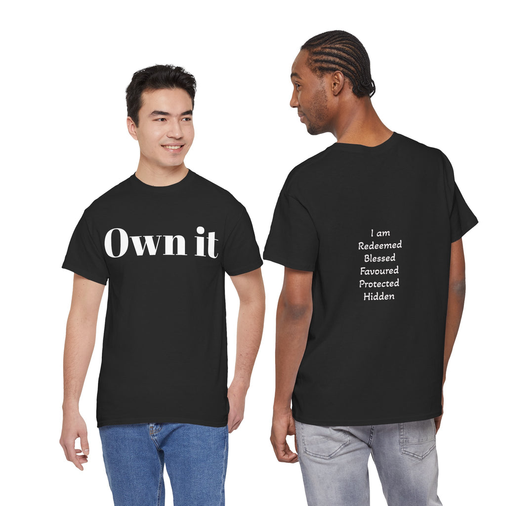 Own it Women Unisex Heavy Cotton Tee T shirt
