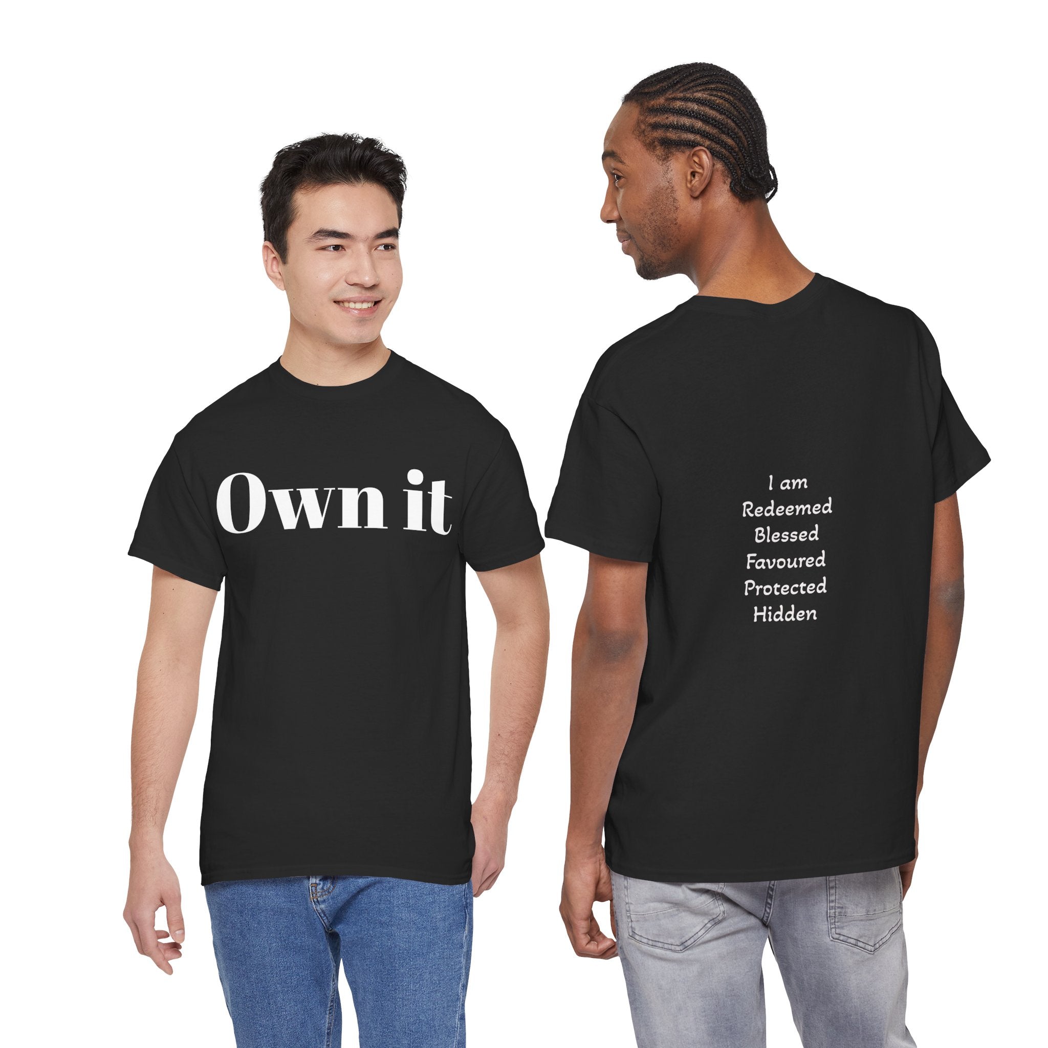 Own it Women Unisex Heavy Cotton Tee T shirt