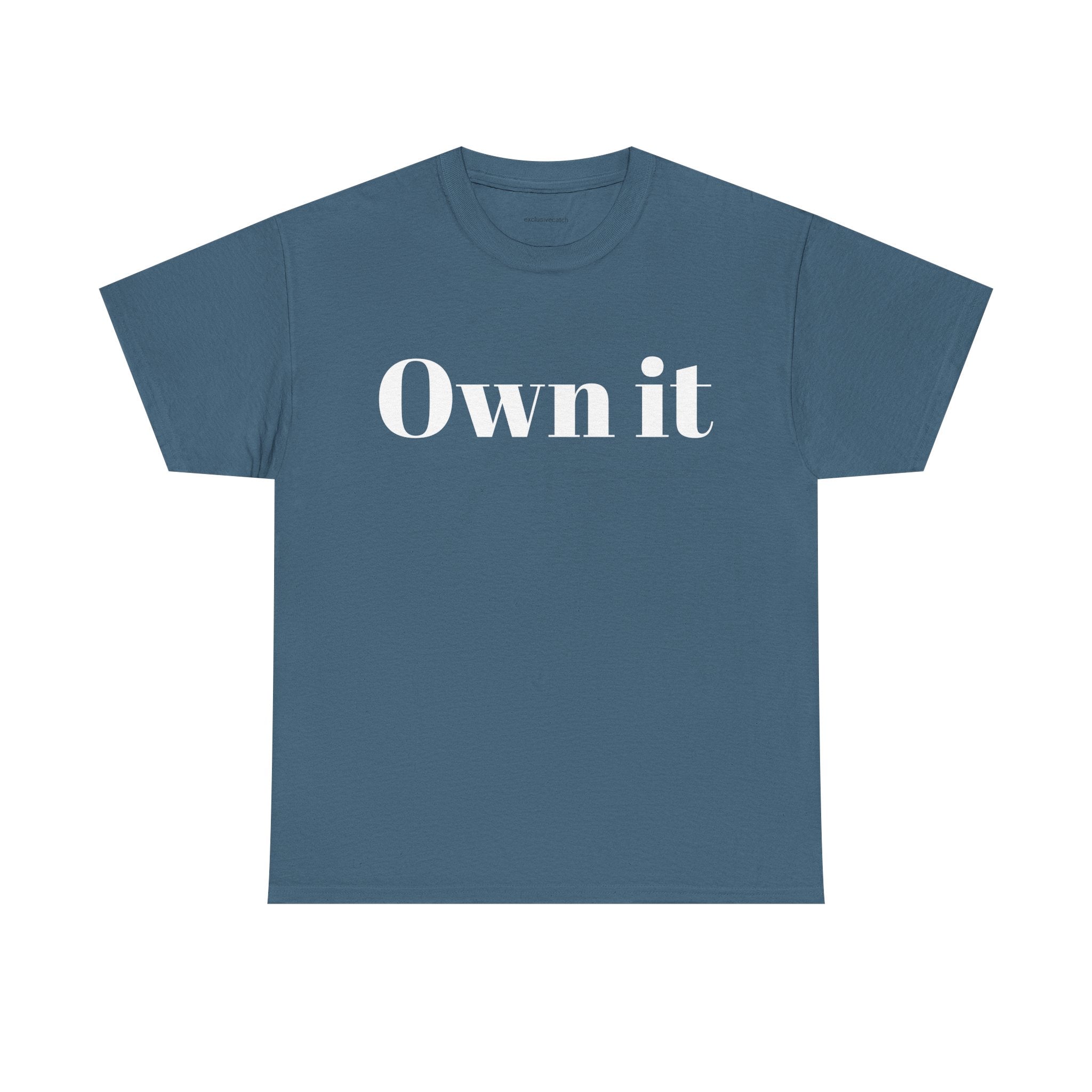 Own it Women Unisex Heavy Cotton Tee T shirt