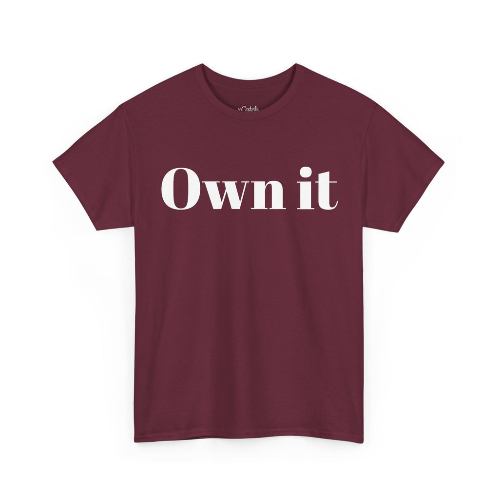 Own it 'Confident Woman' Unisex Heavy Cotton Tee T shirt