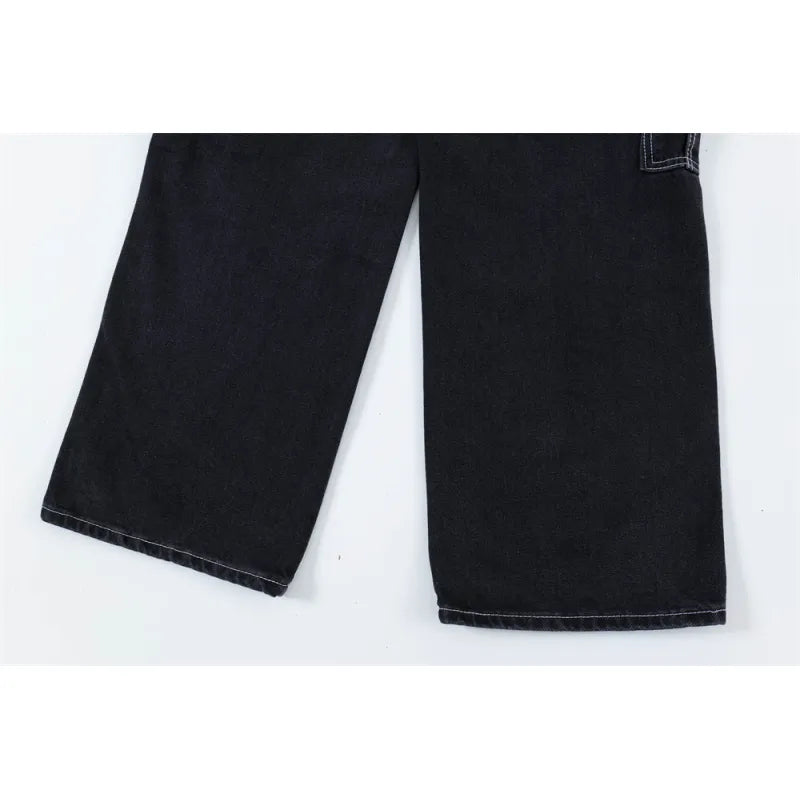 Fashion Punk Rock Cargo Jeans Men