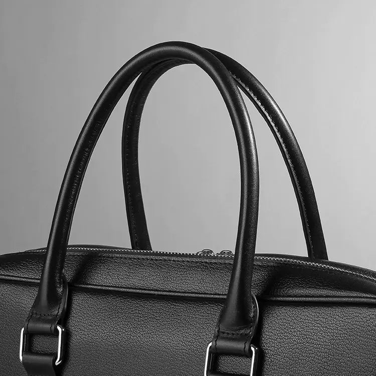 Men's Real-leather Business Handbag 14 Inch