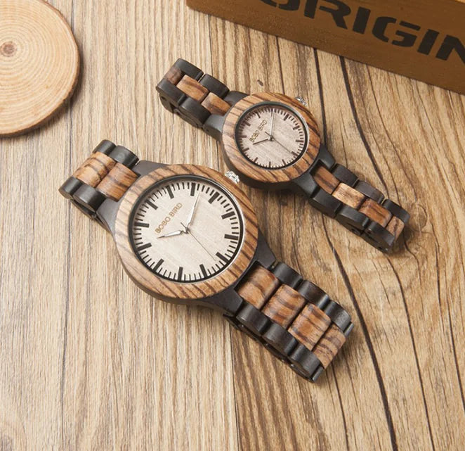 Wooden Couple Watches - Matching Set